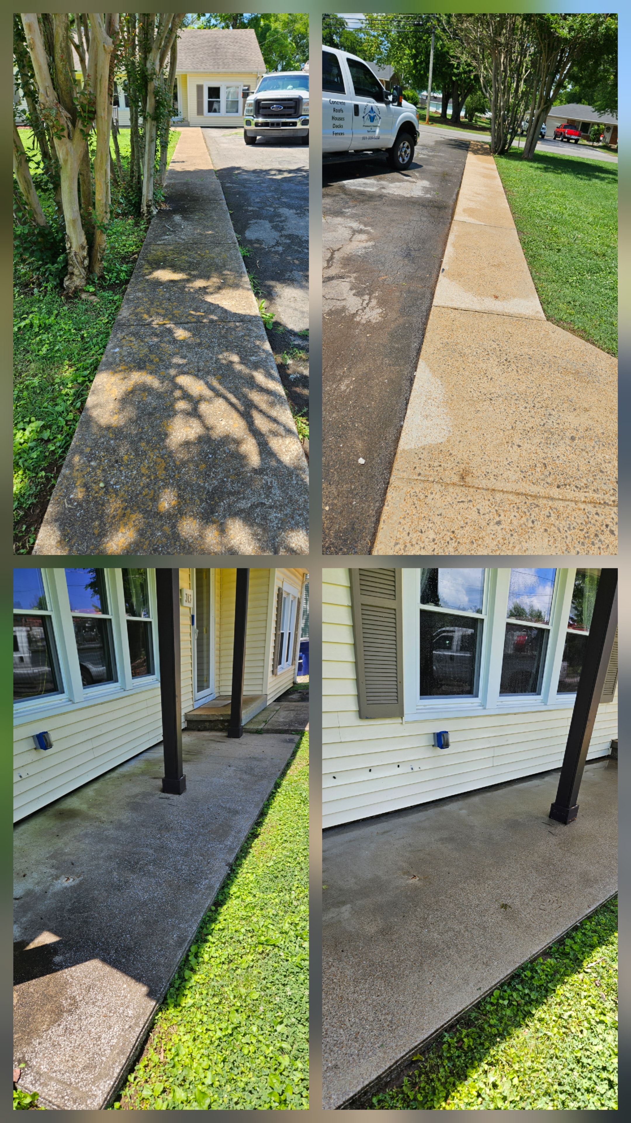 Before and after: Driveway Deep Clean