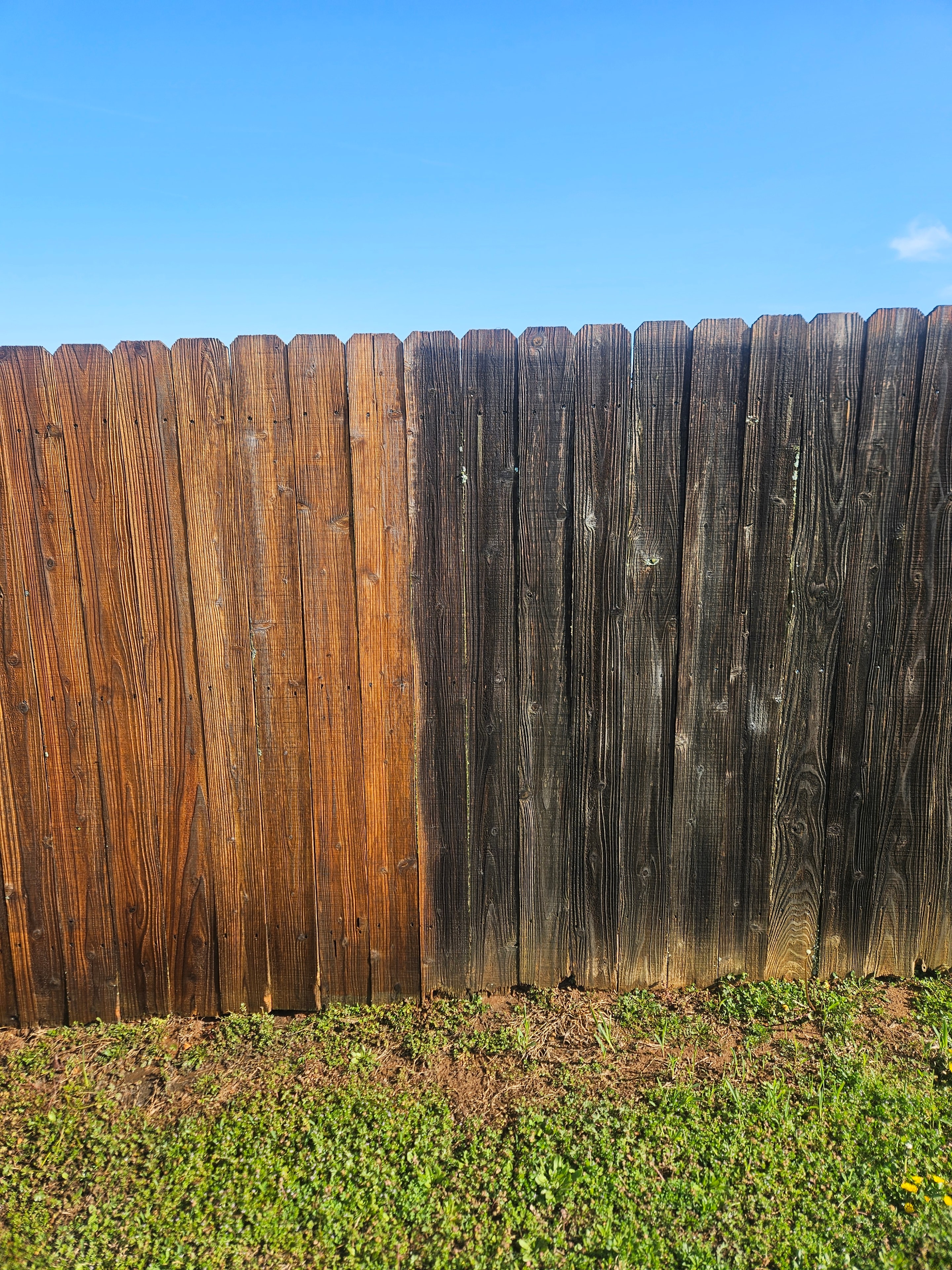 Wood deck and fence restoration